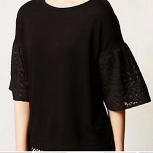 dolan Black Lantern Sleeve Top